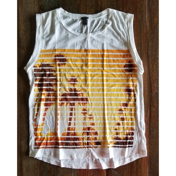 J. Crew Tops - | J. Crew | Palm Tree Tank Top